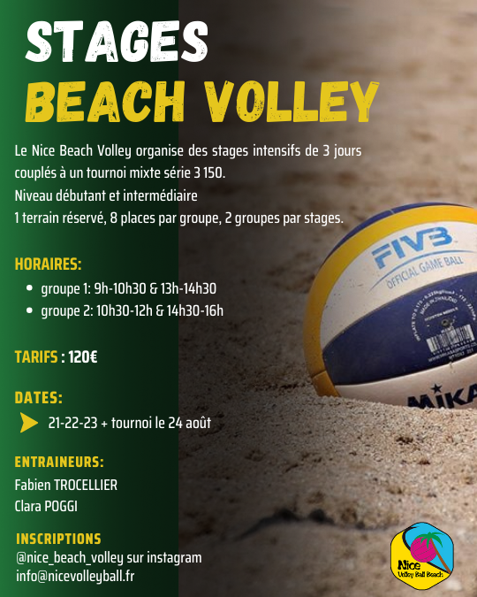 Stage Beach Août 2025